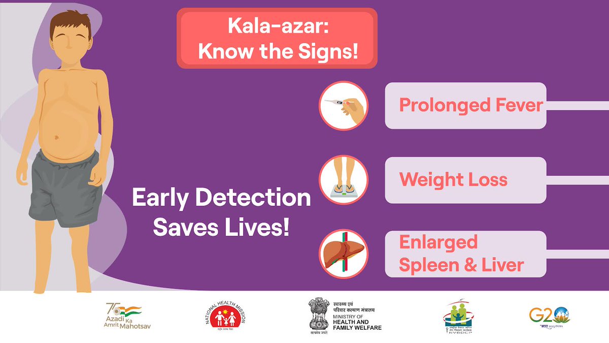 Transmitted by sandfly bites, Kala-azar leads to fever, weight loss, and an enlarged spleen and liver. Let's raise awareness and promote early detection and treatment to eradicate this deadly disease.
.
.
.
.
#ntd #neglectedtropicaldiseases #sdg #sdg2030 #endtheneglect #beatntds