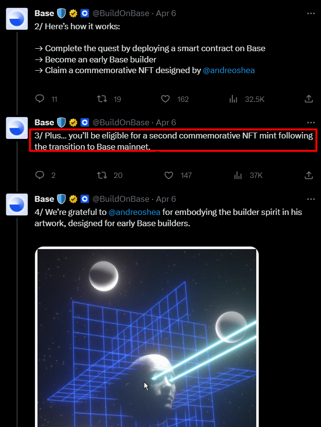 017YT17's tweet photo. @BuildOnBase does anyone remember this nft ? have you already launched the mainnet when we get nft ? https://t.co/xmyywRCVAf