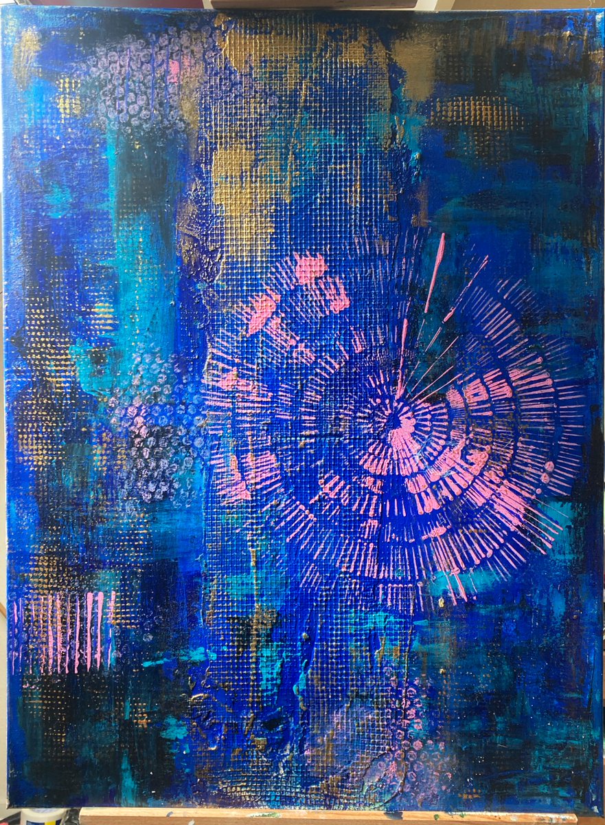 Goedemiddag! 
"Blue Virtual Insanity"
Acrylic on Canvas
Made by Menura May 2023
Te koop. Voor prijs of info, laat hier een berichtje achter of stuur DM. 
Repost is zeer gewaardeerd💙💗