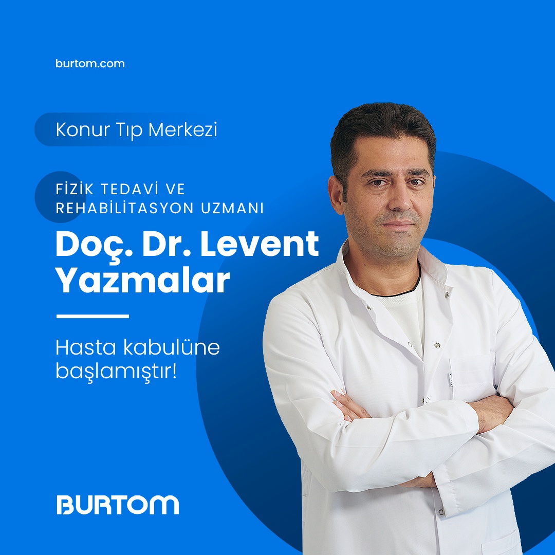 Fizik Tedavi ve Rehabilitasyon Uzmanı Doç. Dr.  Levent Yazmalar, Konur Tıp Merkezi'nde hasta kabulüne başlamıştır. Sağlıklı günler dileriz.
Detaylı bilgi ve randevu için 444 4 224 numaralı çağrı merkezimizi arayabilirsiniz.
#burtom #burtomsağlıkgrubu