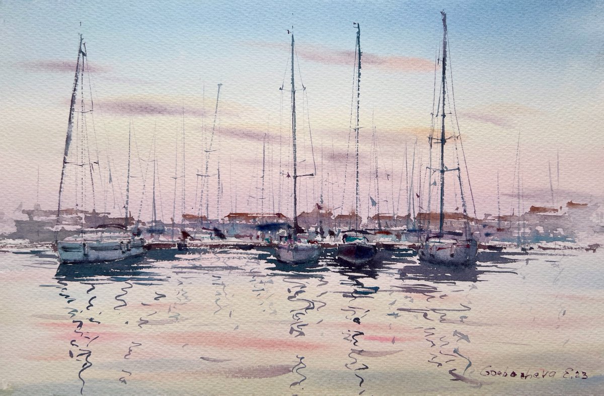 Exciting new Patreon lesson: Capturing Yachts at Dawn by the Pier in Watercolors! 🌅🛥️

Paper: @stcuthbertsmill Saunders Waterford 300g

#watercolor #watercolour #watercolorpainting #yacht #sunriseart #paintingtutorial #painted #paint #painting #watercolortutorial #learntopaint