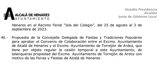 Foto cedida por Ayuntamiento de Alcalá 