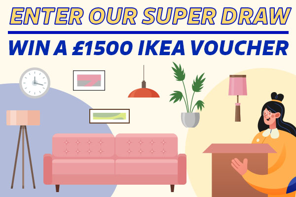 🛋️🪑🛍️🎁Play our brand new SUPER DRAW this September, and you could win a whopping £1,500 IKEA gift card!🤩🥳

Get tickets: bit.ly/3qS4EXo