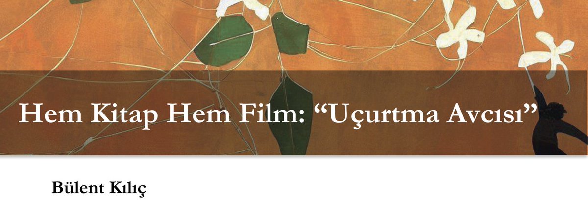 Bültenimizin 7. sayısında Bülent Kılıç, Hem Kitap Hem Film dizisinde bu kez yayınlandıktan sonra tüm dünyada en çok satan kitaplar arasına giren “Uçurtma Avcısı”nı ele alıyor. 🌸 Keyifli okumalar🌸 Link: hasuder.org/Bultenler/Down…