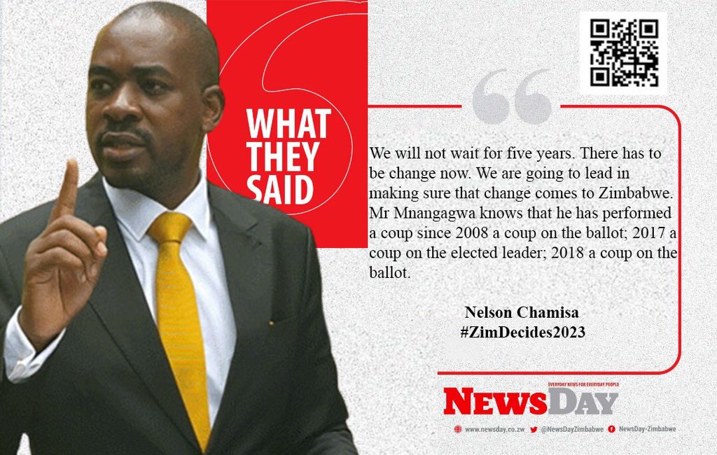 🔴#WhatTheySaid 
#ZimbabweElections 
#ZimDecides2023