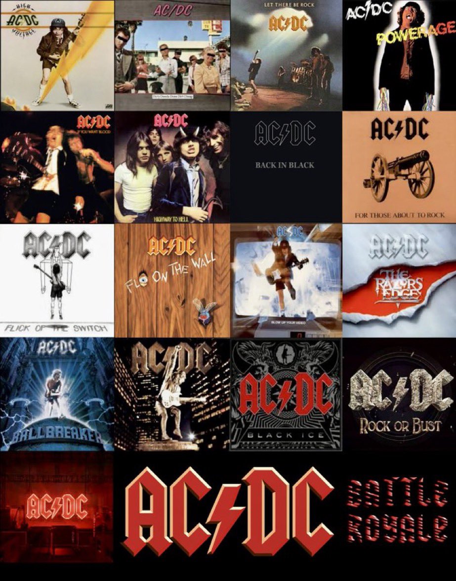 marillion073's tweet photo. Where are the AC/DC Fans???
A Gigantic band with a Gigantic Discography!!
Any favorite album among all these Gems?
#ACDC
#HardRock
#Summer
#Discographies
#Music https://t.co/6c4mABY3Wb