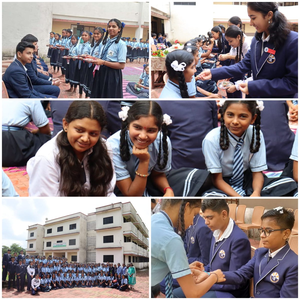 Students of Laxmi International school, Sarigam visited KGBV type IV, Dapada, DNH &amp; DD to celebrate #RakshaBandhan #rakshautsav and share some precious time with them. The joy students had after the program was immeasurable. <a href="/DietDnhdd/">DIET DNHDD</a> <a href="/EduMinOfIndia/">Ministry of Education</a> <a href="/nssdnhdd/">nssdnhdd</a>