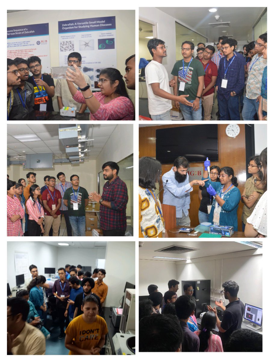 IGIBSocial's tweet photo. We had an exciting week at IGIB with 34 young students staying on campus and visiting various prestigious research institutes in Delhi!  (1/n)

#JBNSTS #IGIBOutreach2023 #scicomm #genomics https://t.co/NW9NLXZh8F