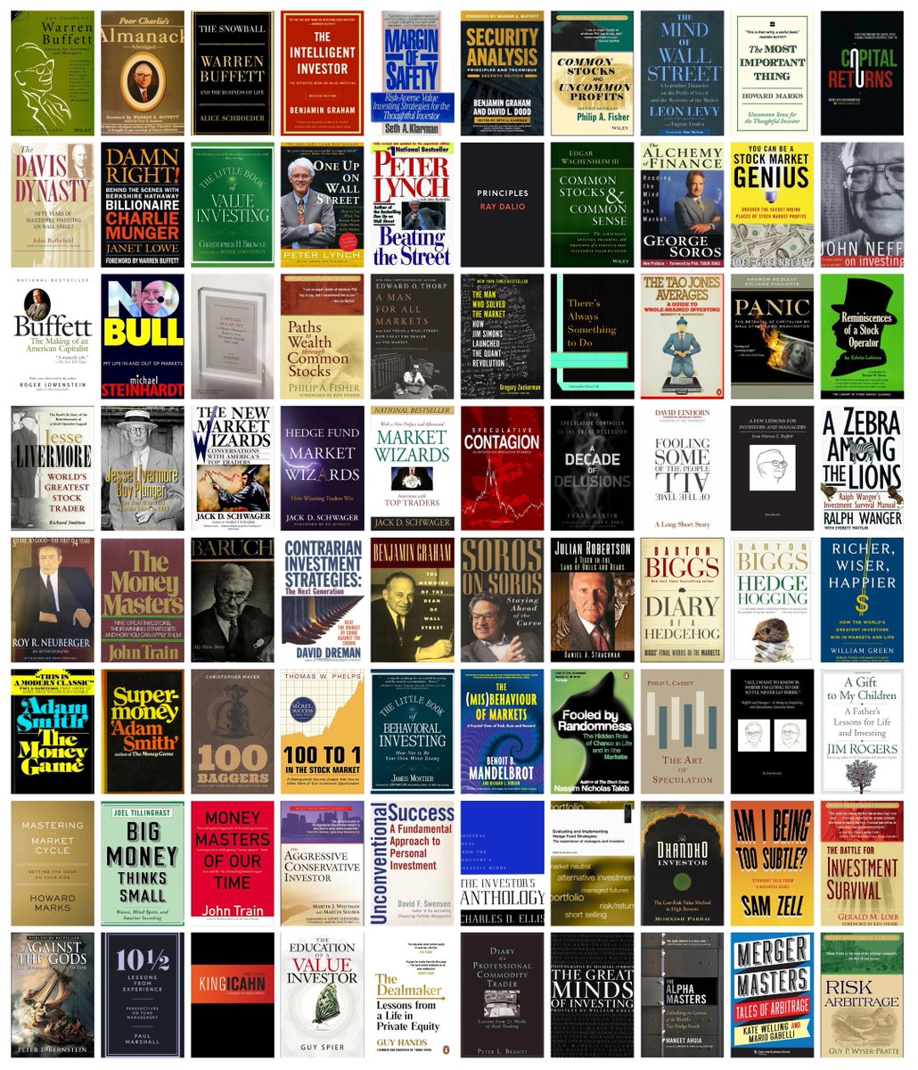 'I have studied the investment process of many investors, ranging across almost every style of investment. To be a success, I think you need to synthesise a lot of sources." 

- Terry Smith. Fundsmith.

80 Great Investment Books...

👇