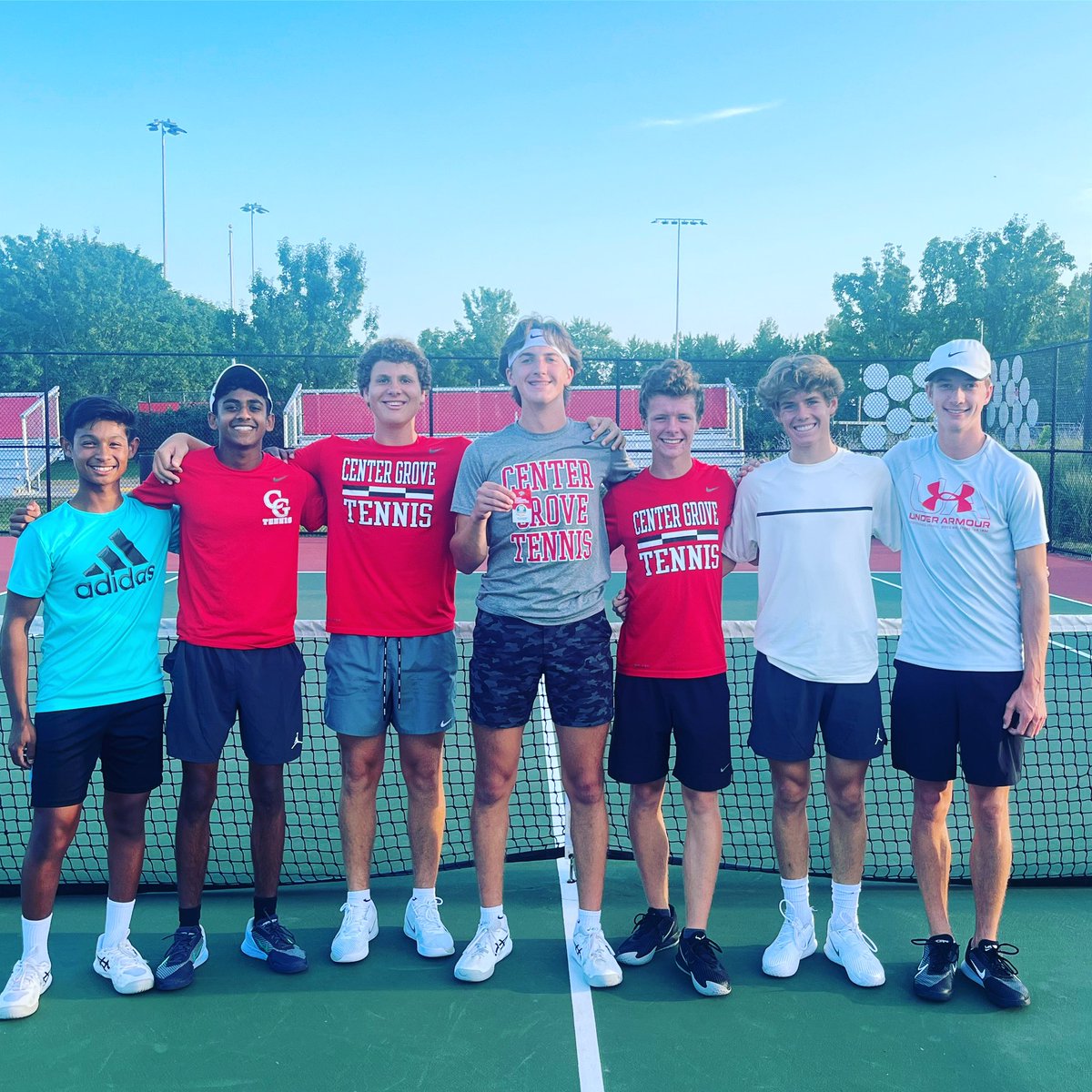 Congratulations to our tennis team. They received an exemplary report for sportsmanship last week at North Central. We present them with the IHSAA Sportsmanship pin. Thank you for the positive representation.