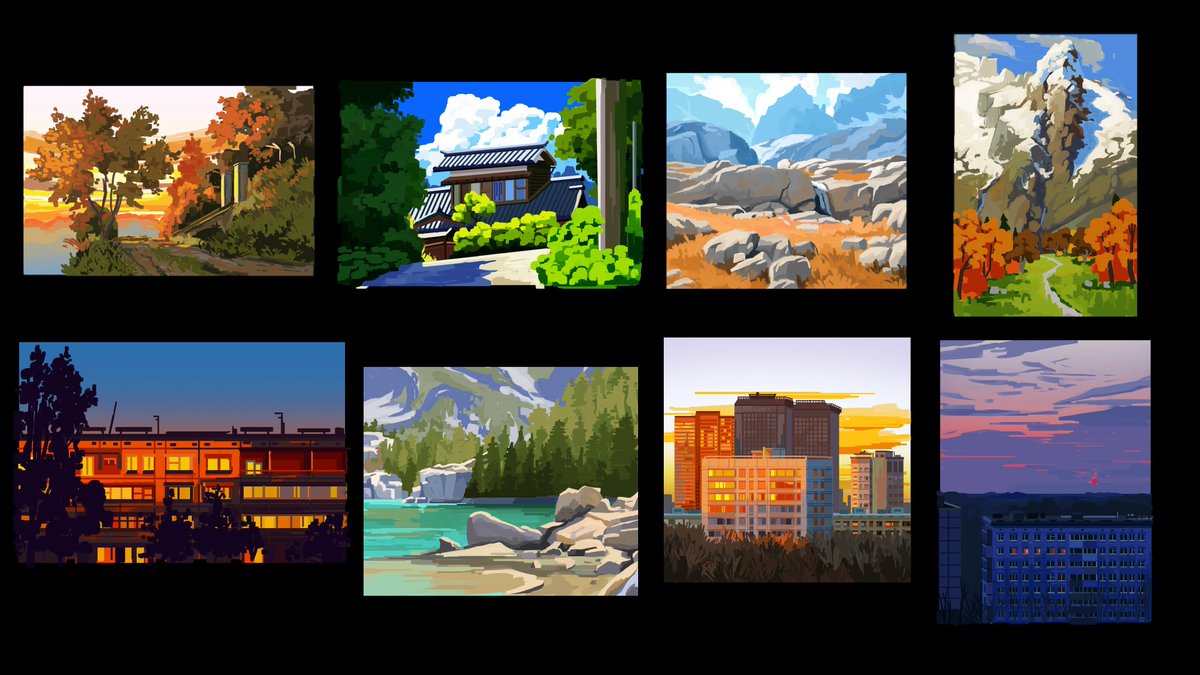 ItsEndyy's tweet image. Some color studies I did this month