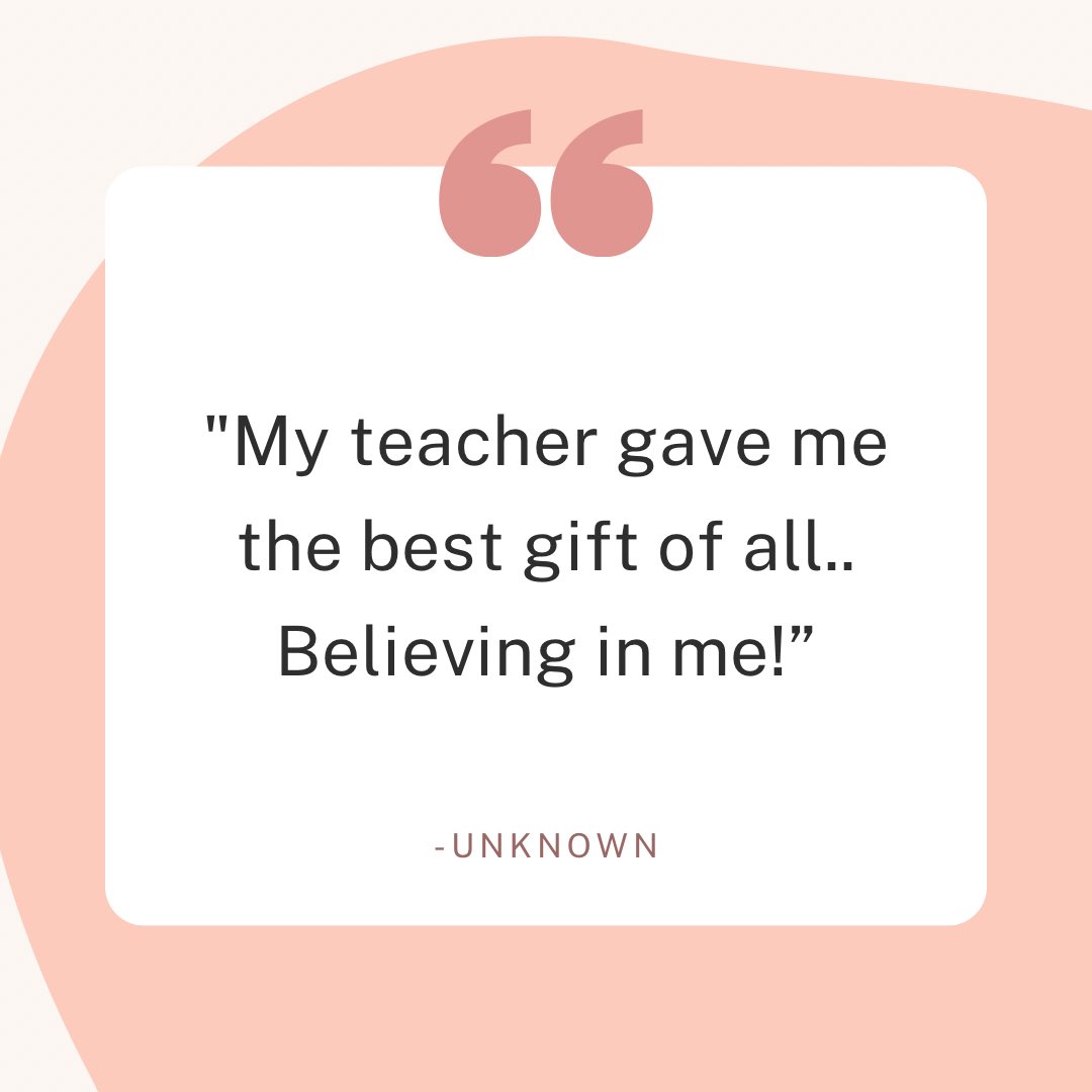 "My teacher gave me the best gift of all..Believing in me!" -Unknown

#CTEforNC