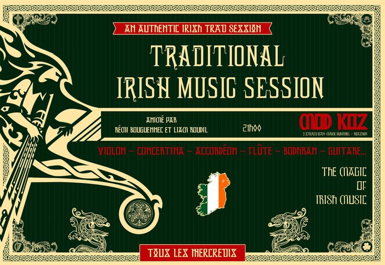 Echu ar vakañsoù er Mod Koz, un digarez da vont enno da lidañ an distro a-benn warc'hoazh evit an nozvezh sonerezh Iwerzhon. 

C'est la reprise pour le #ModKoz, une bonne excuse pour retourner aux sessions irlandaises. 

___

📆 30/08/2023
⏰ 9e g.m. / 21h

📍 Mod Koz, #Roazhon