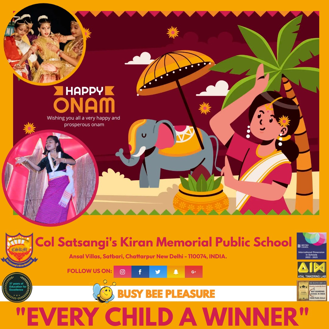 cskmpschool's tweet photo. Onam is an auspicious, traditional festival that originated from the state of Kerala. Onam is celebrated by the people around the world.
People show their gratitude towards the land for giving a good harvest.
.
.
.
.
#onam #indian #festival
#busybeescskm https://t.co/uIdBA7kmXl