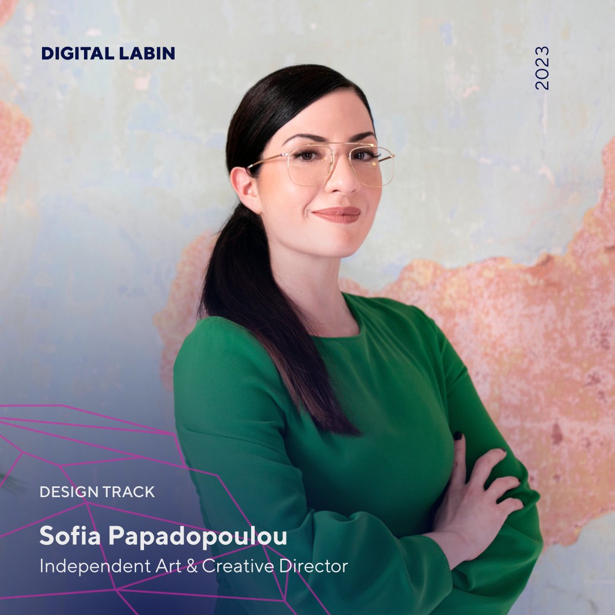 Exciting news! 🎉
We're thrilled to reveal our latest addition to the lineup: Sofia Papadopoulou, an accomplished Art &amp; Creative Director.

She will share her journey from graphic to digital and now to multidimensional design.🤩

bit.ly/43SHVcu