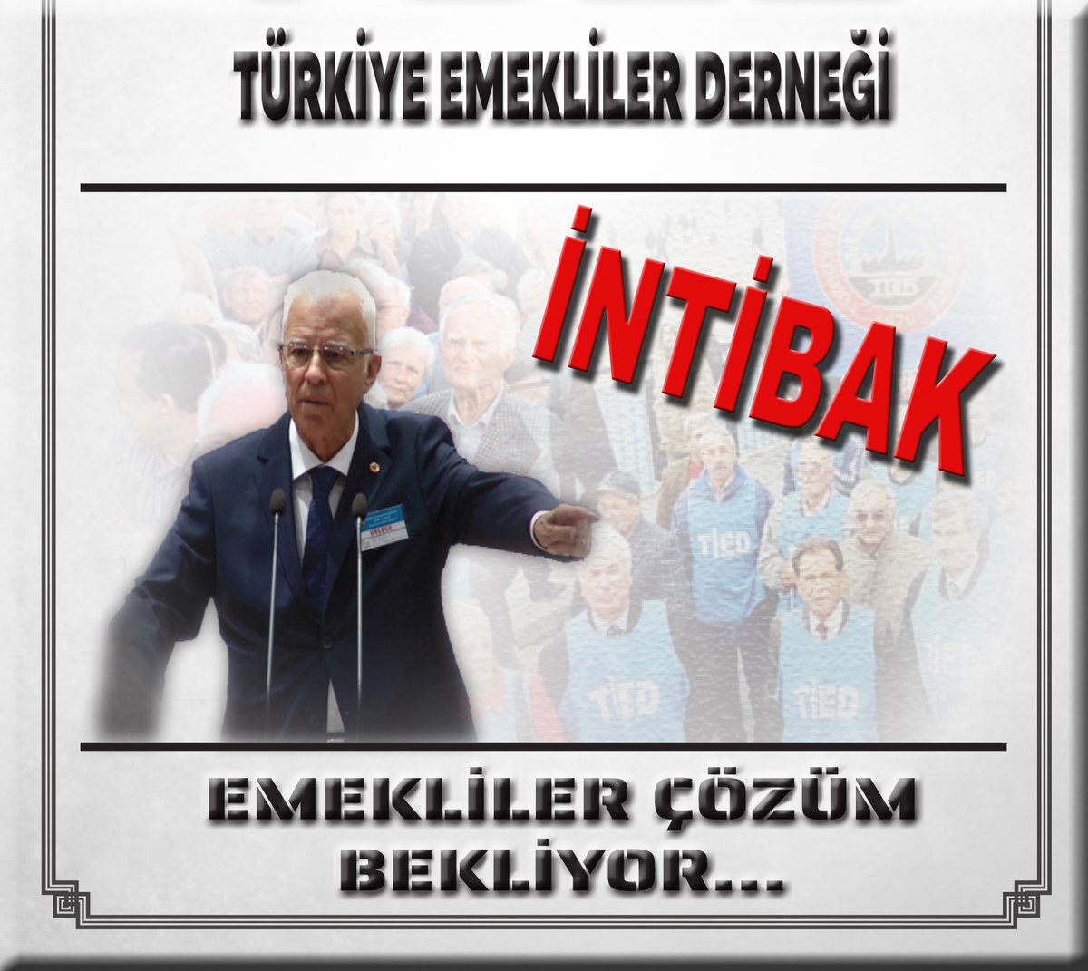 TÜED - Türkiye Emekliler Derneği (@tued_1970) on Twitter photo ABO yükseltilmeli
İNTİBAK yasası çıkarılmalıdır
#ÇareABOveİNTİBAK
<a href="/RTErdogan/">Recep Tayyip Erdoğan</a>
<a href="/isikhanvedat/">Prof. Dr. Vedat Işıkhan</a> ABO yükseltilmeli
İNTİBAK yasası çıkarılmalıdır
#ÇareABOveİNTİBAK
<a href="/RTErdogan/">Recep Tayyip Erdoğan</a>
<a href="/isikhanvedat/">Prof. Dr. Vedat Işıkhan</a>
