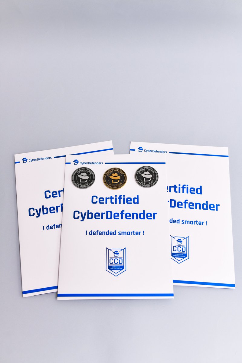 Ready to claim your coin - a testament of DFIR and Blue Team proficiency?

Enroll now in our Certified CyberDefender (CCD) Blue Team Training, advance your skills as an SOC analyst, and become a Certified CyberDefender: rebrand.ly/bkcdhed 

#CyberDefenders
