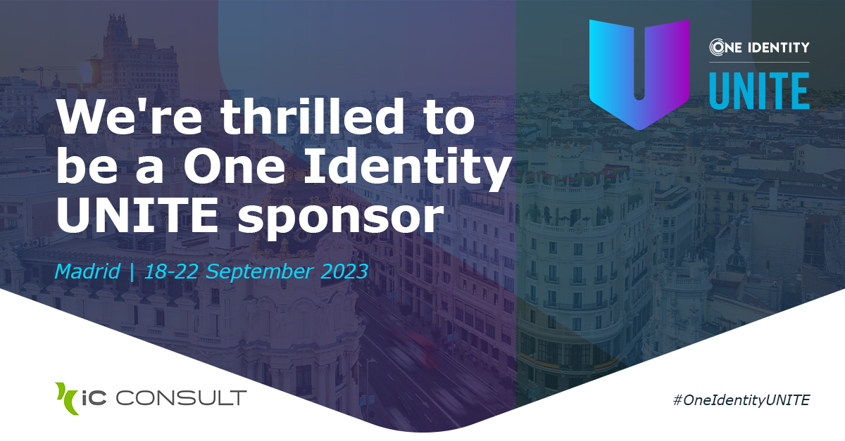 iC Consult (@ic_consult) on Twitter photo Join us in Madrid from September 18-22, 2023, for <a href="/OneIdentity/">One Identity</a> UNITE 2023! As a proud sponsor, we're thrilled to be a part of this sold out event that brings together Identity & Access Management experts from all around the globe. Make sure to pass by our booth and say hello! π Join us in Madrid from September 18-22, 2023, for <a href="/OneIdentity/">One Identity</a> UNITE 2023! As a proud sponsor, we're thrilled to be a part of this sold out event that brings together Identity & Access Management experts from all around the globe. Make sure to pass by our booth and say hello! π