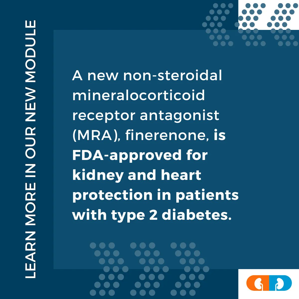 What are the different MRAs that are commercially available? And what evidence supports their use in patients with kidney disease? 🔗 Learn more at: buff.ly/3QdBRXE #KidneyDisease #TwitteRX #NephTwitter