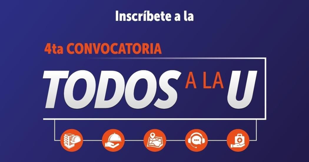ClaudiaLopez's tweet photo. Buenas noticias! Ampliamos la fecha de inscripciones de #TodosALaU hasta el 15 de septiembre.

Participen en la 4ta convocatoria de este programa que tiene 27 mil becas de formación para el trabajo en los sectores de construcción, gastronomía, turismo, servicios de atención al cliente, salud y cuidado. 

Inscribirse es muy fácil, ingresen a https://t.co/FYLkRp3Hxi y sigan las indicaciones.