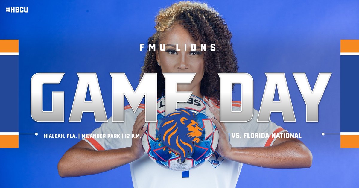 #GameDay @fmu_wsoc vs. Florida National University today at Milander Park in Hialeah, FL. 

⏰ 12:00p
📍4700 Palm Ave, Hialeah FL 33013

#GoLions 🦁 ⚽️