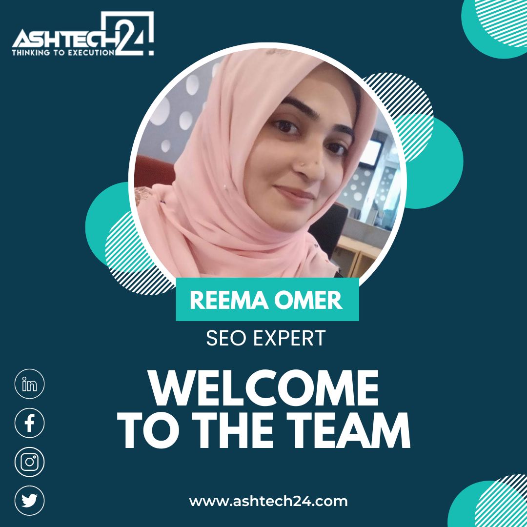 ash_tech24's tweet photo. Join us in welcoming Reema Omer to the AshTech24 family as our new SEO Expert! 📷 With her proven track record in optimizing online presence and boosting visibility, we're thrilled to have her on board.  

#AshTech24 #SEOExpert #DigitalStrategy #welcometotheteam #seoservices https://t.co/9hn02awuiI
