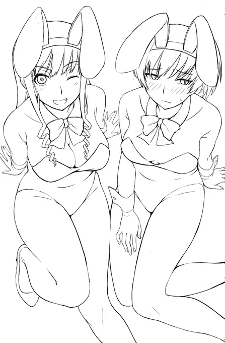 バニー姿の先輩方… 