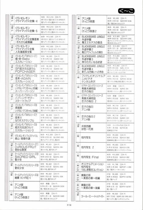 むしろくりいむレモンどこに入っとんねん♪(  ◜ω◝  و)و"🌟
TWINシリーズをレンタルしてた気がする…w 