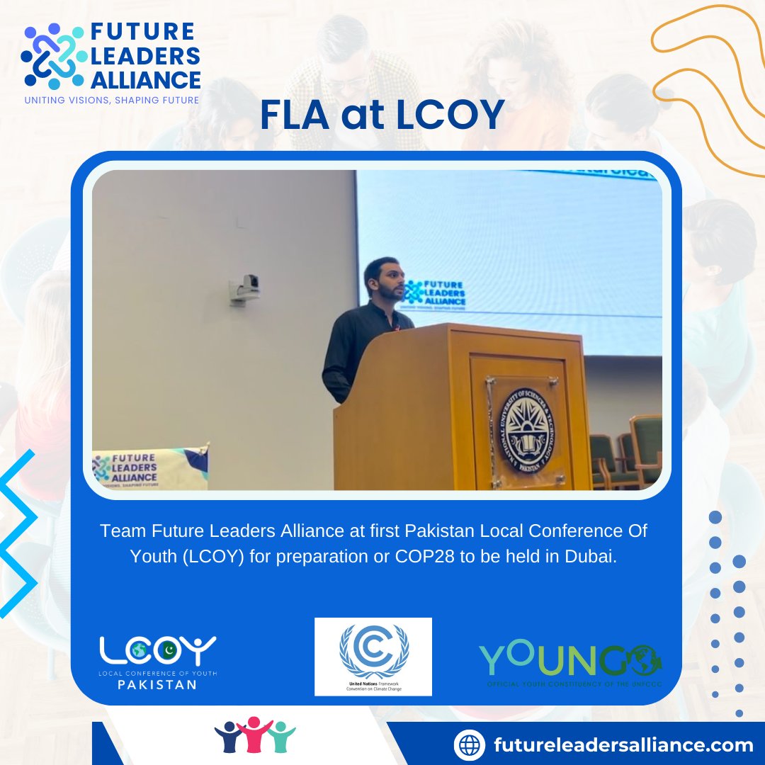 futureleaders90's tweet photo. Proud moment for Team FLA! We're excited to share that our passionate members are representing Future Leaders Alliance at the prestigious LCOY event. Our voices are uniting with other youth leaders to discuss, collaborate, and drive change for a sustainable future. #TeamFLA https://t.co/lbxpGa6wrc