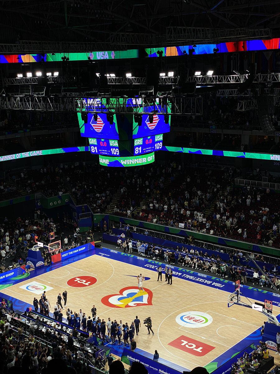 diangcoco's tweet photo. Experiencing FIBA World Cup 2023. USA vs Greece #FIBAWC #FIBAWorldCup2023 #FIBAWC2023 https://t.co/cY88pRPnj1