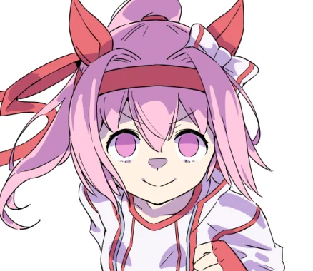 いま色のレイヤー分けしてたのだけど、偶然闇堕ちウララちゃんになちゃって思わずスクショした