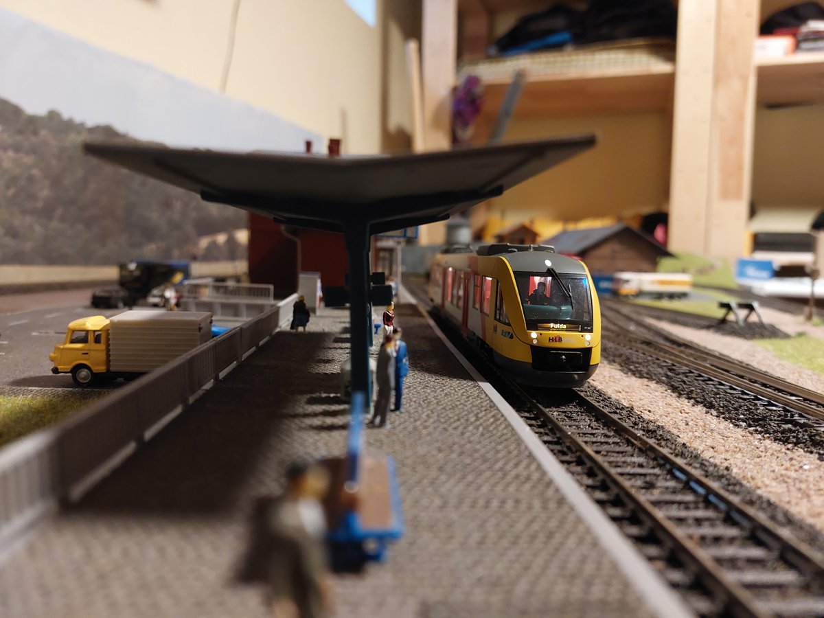 My first none DB german Passanger train. A wonderful Model of a HLB (Hessische Landes Bahn) LINT 27 to Fulda by Liliput.