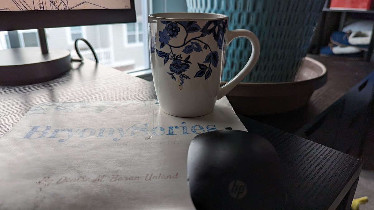 Good morning!
Drinking coffee, putting some words on the screen, running behind.
#5amwritersclub #BryonySeries #writingcommunity #writerscommunity #writerslife #WritersCafe #amwriting #amwritingfiction