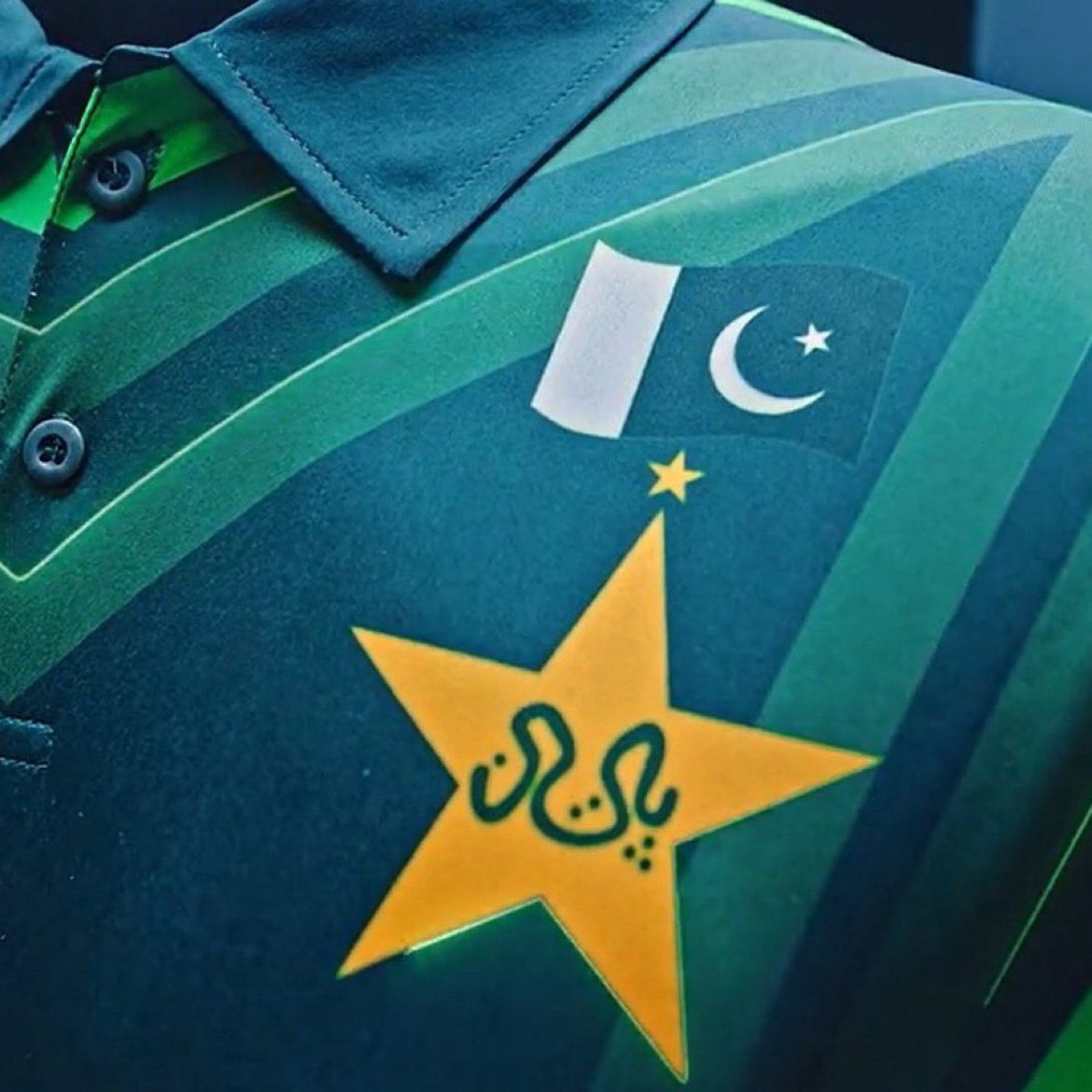 Team_BabarAzam's tweet photo. The Mission CWC'23 continues tomorrow after a perfect sweep start against 🇦🇫

Dear Babar Azam － You're the hope of the nation, the captian of the best team, the leader of 25 crore people who have one dream, A World Cup 🏆

Time to get a tiny 2nd ⭐ on this beautiful jersey 🇵🇰 https://t.co/q99wevjXO1