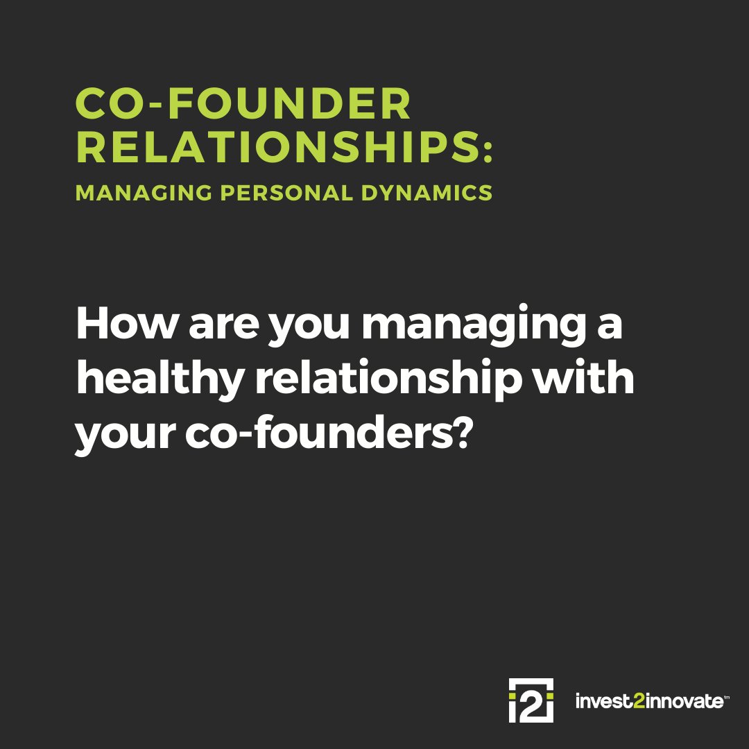 Co-founders, you know how important you are to a venture's success. If you're a co-founder, share your own tips for building a strong co-founder relationship with us, and we will feature them on our upcoming blog. #CoFounderJourney #VentureSuccess #StartupChallenges