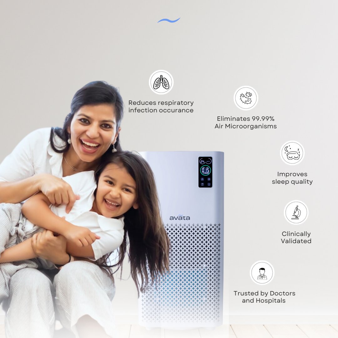 AvataAir's tweet photo. Experience the Power of Avata: Your Shield Against Respiratory Infections.
With a 99.9% microorganism elimination rate, better sleep quality, and clinical validation, it's no wonder why every mother trust Avata around their child. 🤱🏻🤰🏻

Breathe Easy, Live Better! 💨🌱 https://t.co/s5twZ6afm7
