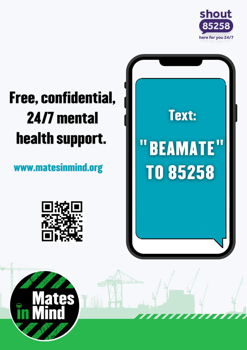 HighwaysWMIDS's tweet photo. 🚛Long hours away from home, demanding delivery times &amp; other pressures can all lead to stress, depression &amp; anxiety for HGV drivers.

Don’t go it alone

📱If you or someone you know needs help or support, text the free &amp; confidential "Mates in Mind" support service #WorkingMinds https://t.co/cTduX6eUnX