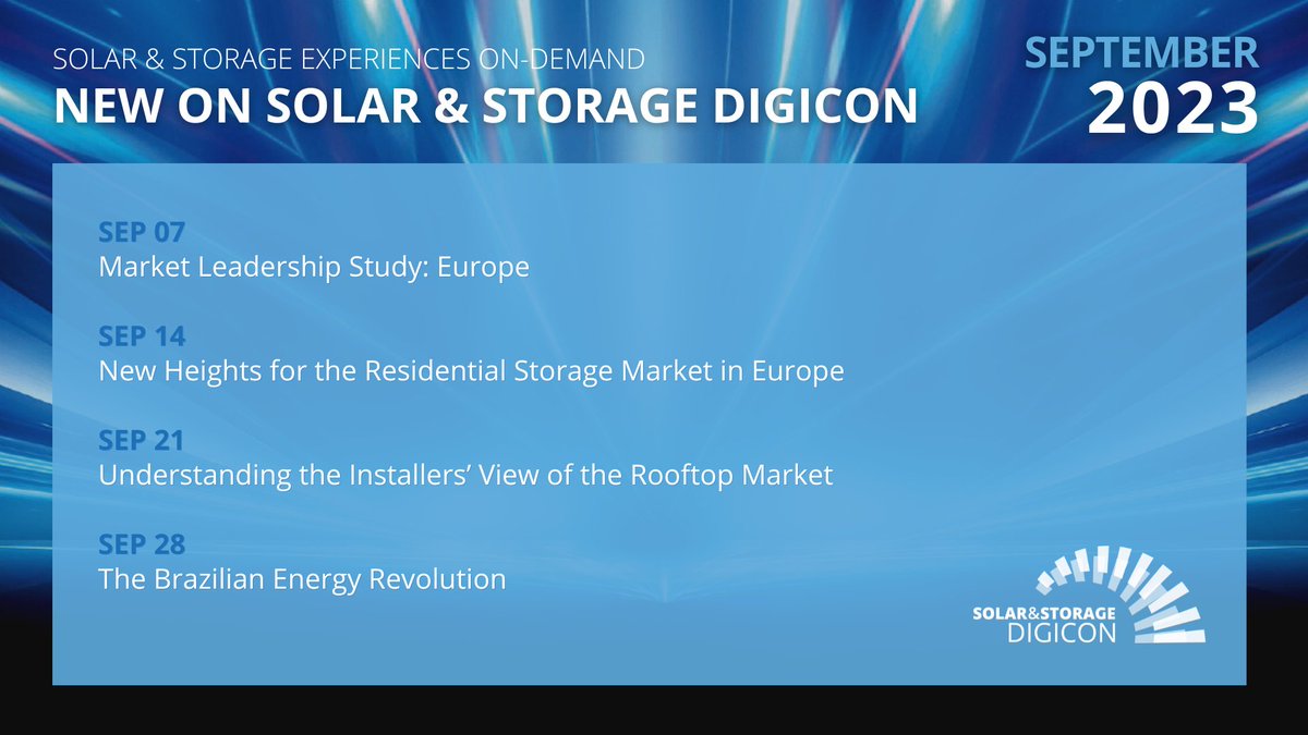 Solar & Storage DigiCon powered by JF4S & IBESA tweet media