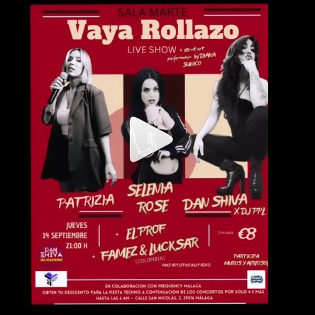 akaElProf's tweet photo. Estaré con Dan Shiva en:

VAYA VAYA VAYA ROLLAZO!!!
💥💣♥️💋🔝

EL 14 SEPTIEMBRE HAY MOVIDA BUENA 

EN LA @sala_marte_malaga 

 QUE NO TE PUEDES PERDER!!!!!🎤🎤🎙🎛 https://t.co/3r6QRplRTW