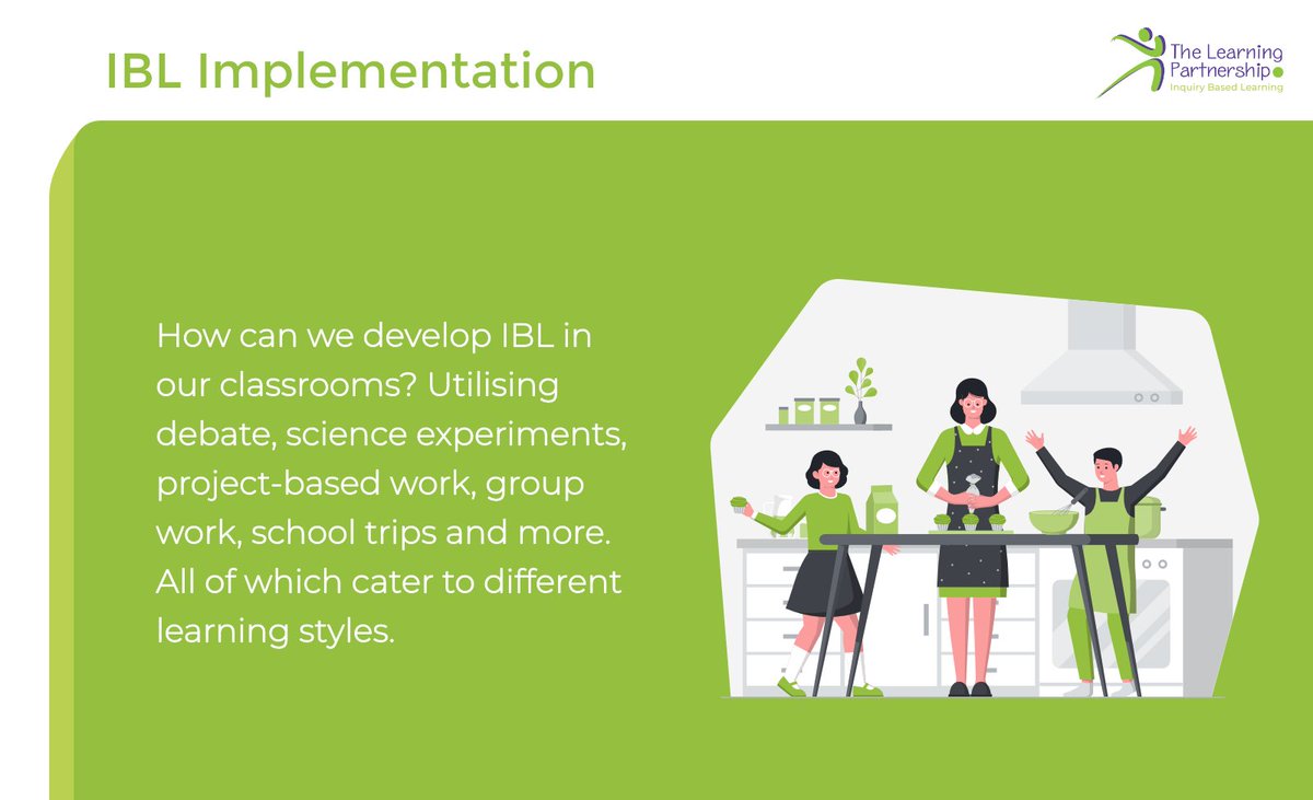 TLPWales's tweet image. How can we develop #IBL in our #classrooms? Utilising debate, science experiments, project-based work, group work, school trips and more. All of which cater to different #learningstyles.