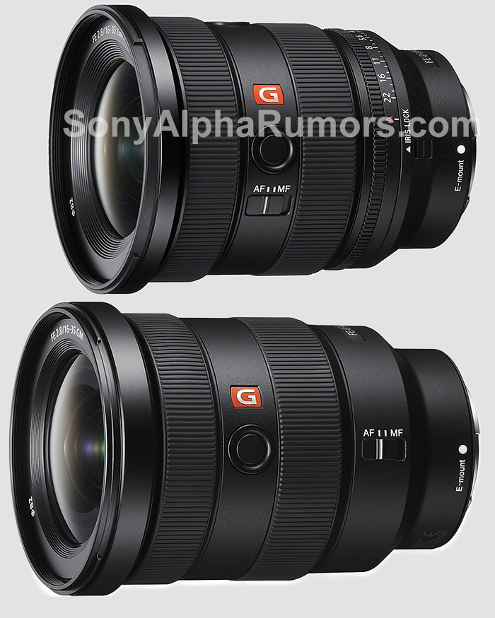 SonyAlphaRumors on X: Size comparison between the old and new 16-35mm GM  lens   / X