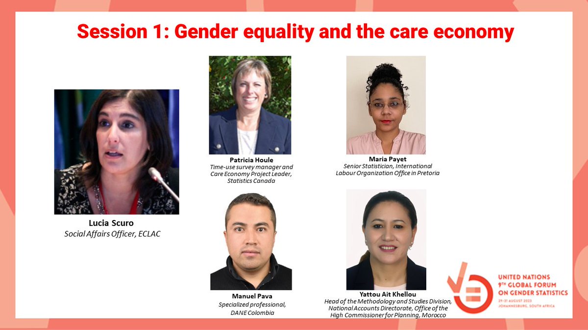 StatsSA's tweet photo. [WATCH LIVE] Session 1 of the 9th Global Forum on Gender Statistics at 13h30, chaired by @UNECLACCPOS, focuses on "Gender equality and the care economy". Follow the discussion live: https://t.co/5G0cnb4YZC
#StatsSA #UNStats #GenderForum @unstats https://t.co/NCcjtbw4xN
