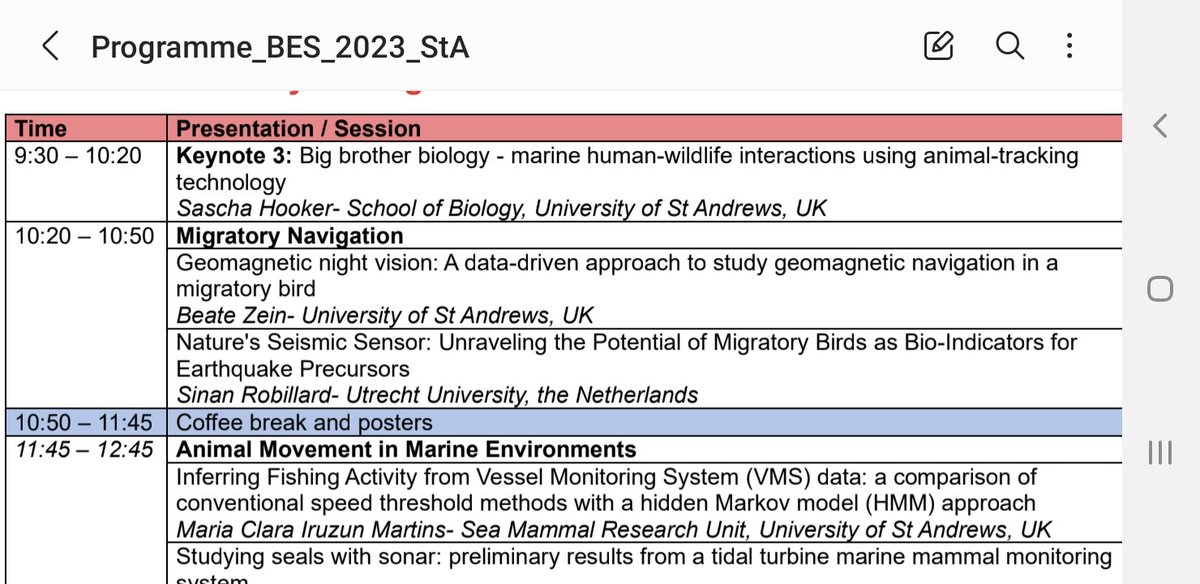BES_Move_SIG's tweet photo. After the plenary, day 2 of #BESMove2023 continued with 2 fascinating talks on the use of magnetic sensory capabilities by birds. https://t.co/KntAVlBR5Z