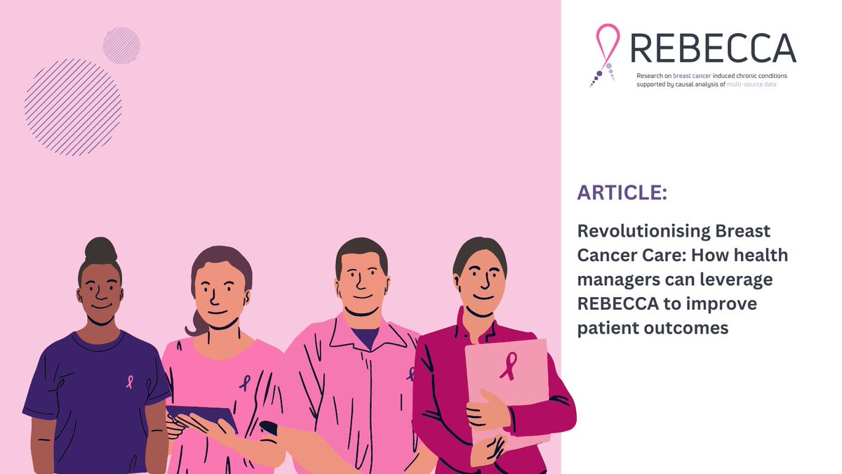 REBECCA_project's tweet photo. Health managers can leverage the REBECCA system to optimise care provision. Combining data insights & patient-centered approaches, it improves workflows, enhances interactions, & delivers personalised post #cancer treatment plans.
Read the article👇
🔍https://t.co/Dfjuz5JPaY https://t.co/gB8JrRcPPu