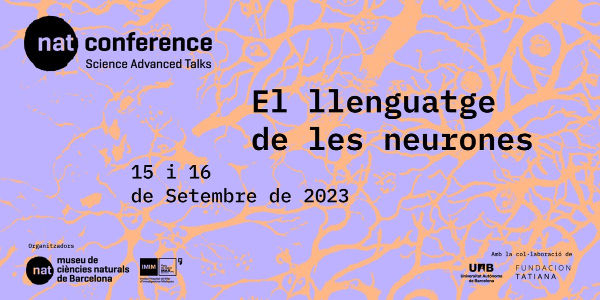 hospitaldelmar's tweet photo. 🙋 Inscripcions completes per a la primera #NatConference al @museuciencies

Obrim llista d'espera!

Hi parlarem de quin és el llenguatge de les #neurones

📅15 i 16 de setembre, gratuït!!

👉https://t.co/qRWyYWWSdw 

@OVilarroya @medicinauab @UABBarcelona @HMar_research https://t.co/gFh1e2qMqf