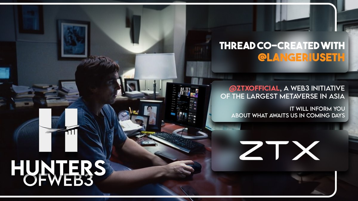 Skylinee's tweet photo. ZTX 

A web3 initiative of the largest metaverse in Asia.

@ZTXofficial 

✍ Thread Co-Created with @langerius 

🧵 It will inform you about what awaits us in coming days. https://t.co/APhYKxRrkr