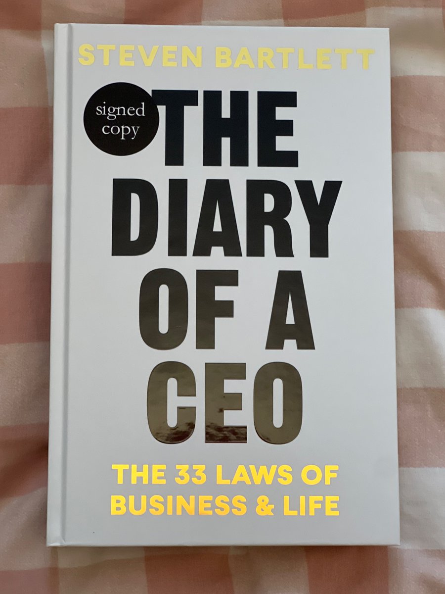 HawardH's tweet photo. Can’t wait to start @StevenBartlett’s new book, just through the post today!

#excited #diaryofaceo https://t.co/lhDaszbrHw