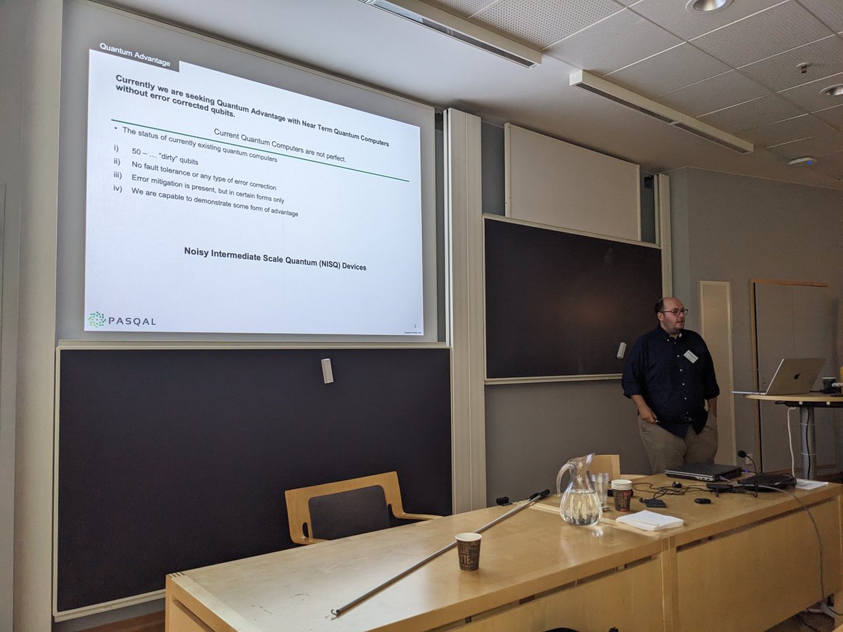 Werner Dobrautz (@dobrautz) on Twitter photo <a href="/PBarkoutsos/">PanagiotisBarkoutsos</a> kicks off the afternoon session talking about practical quantum advantage and quantum machine learning <a href="/PBarkoutsos/">PanagiotisBarkoutsos</a> kicks off the afternoon session talking about practical quantum advantage and quantum machine learning