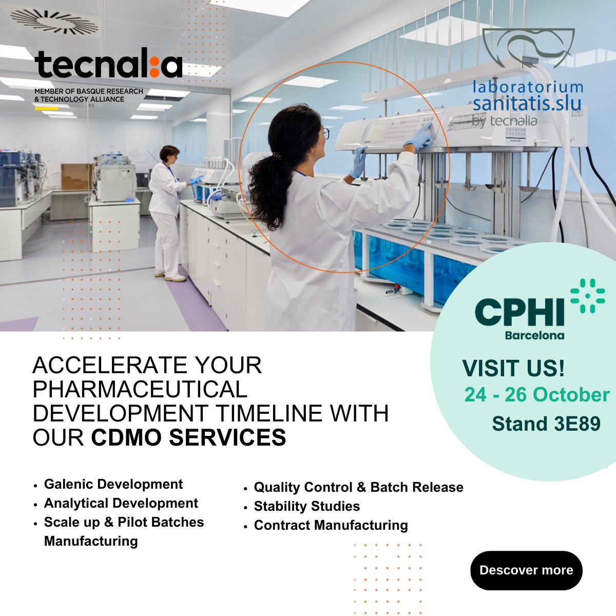 tecnalia's tweet photo. ⏳ Accelerate Your #PharmaDevelopment timeline with our #CDMOServices! Our full-service Contract Development and Manufacturing Organization (CDMO) services are here to propel your projects forward. 💊
https://t.co/b0j1iLB2t8 https://t.co/6CLLQHis58