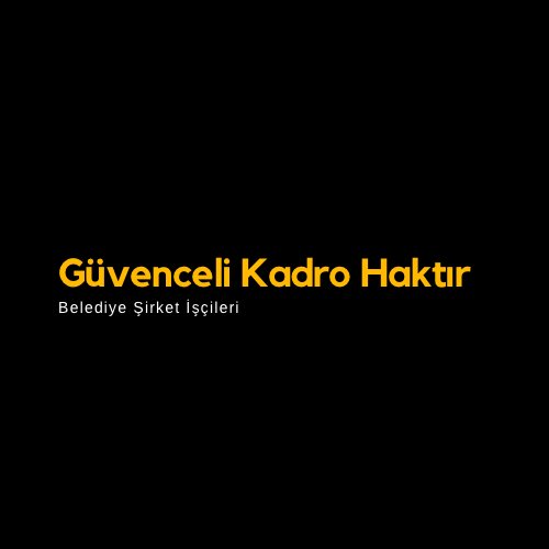 Belediye şirket işçisinin hiç bir hakkı yoktur, ne konuşmaya ne hakkını savunmaya, nede itiraz etmeye . Belediye içerisinde söz hakkı şirket işçilerine verilmiyor, Ek protokol başkanların insiyatifinde , zam başkanların insiyatifinde kısacası belediye şirket işçisi devlete…